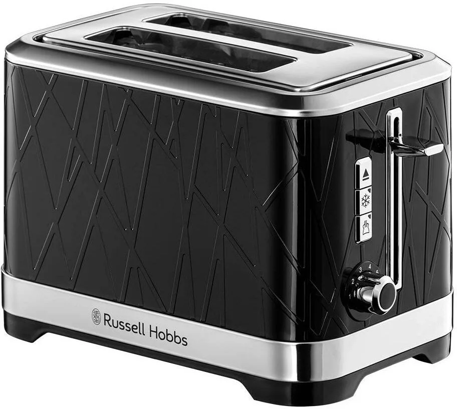 Тостер Russell Hobbs Structure, 1050Вт, пластиковий корпус, чорний.