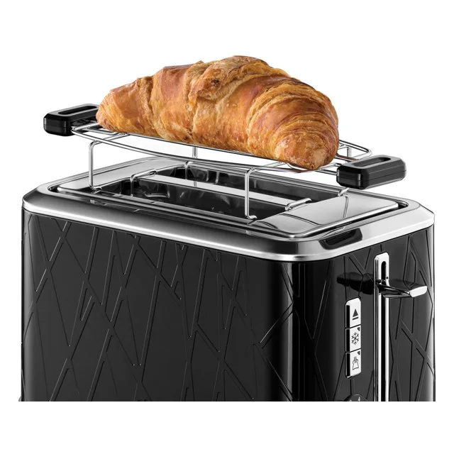 Тостер Russell Hobbs Structure, 1050Вт, пластиковий корпус, чорний.