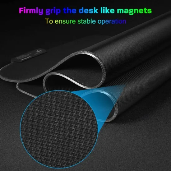 Килимок для миші мікрофібра 800х300х4 мм RGB підсвітка