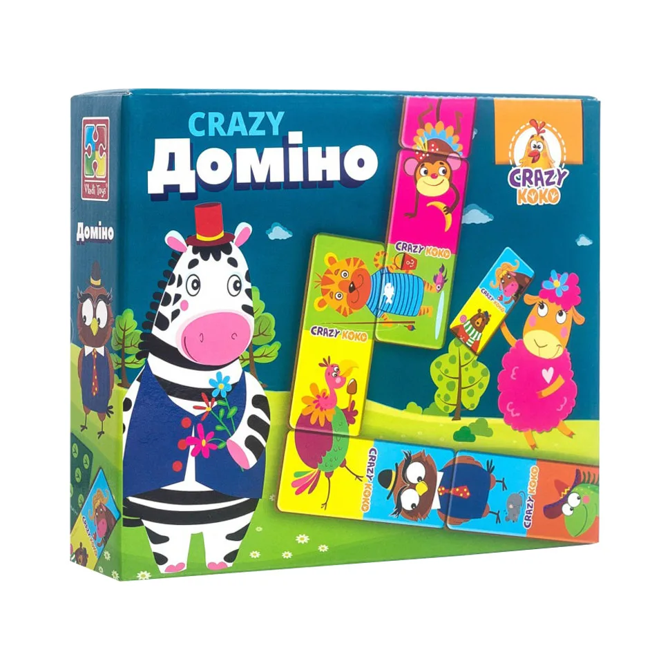 Дитяча настільна гра Vladi Toys картон 28 деталей багатоколірна