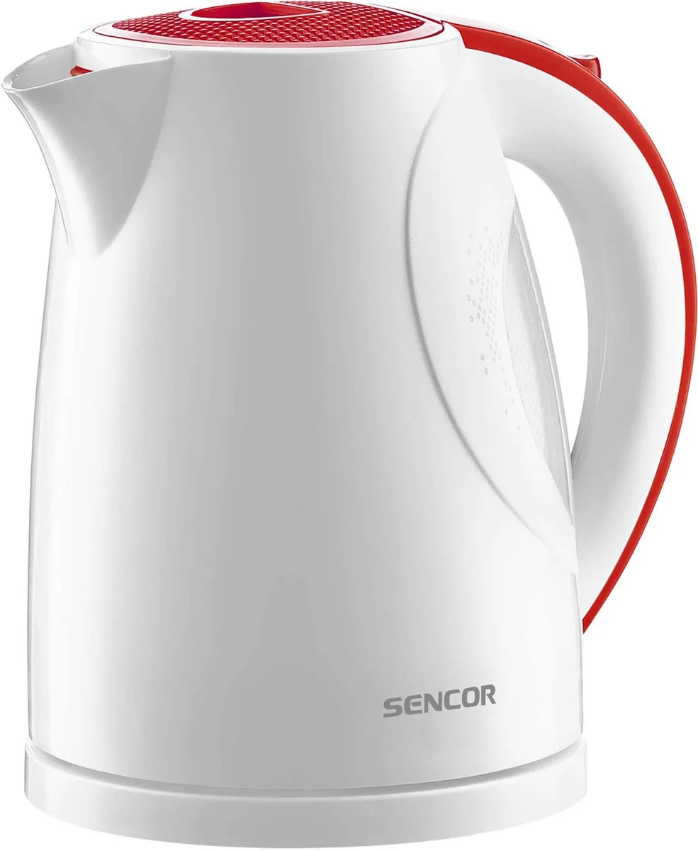 Электрочайник Sencor пластик 1,5 л белый красный 2200 Вт