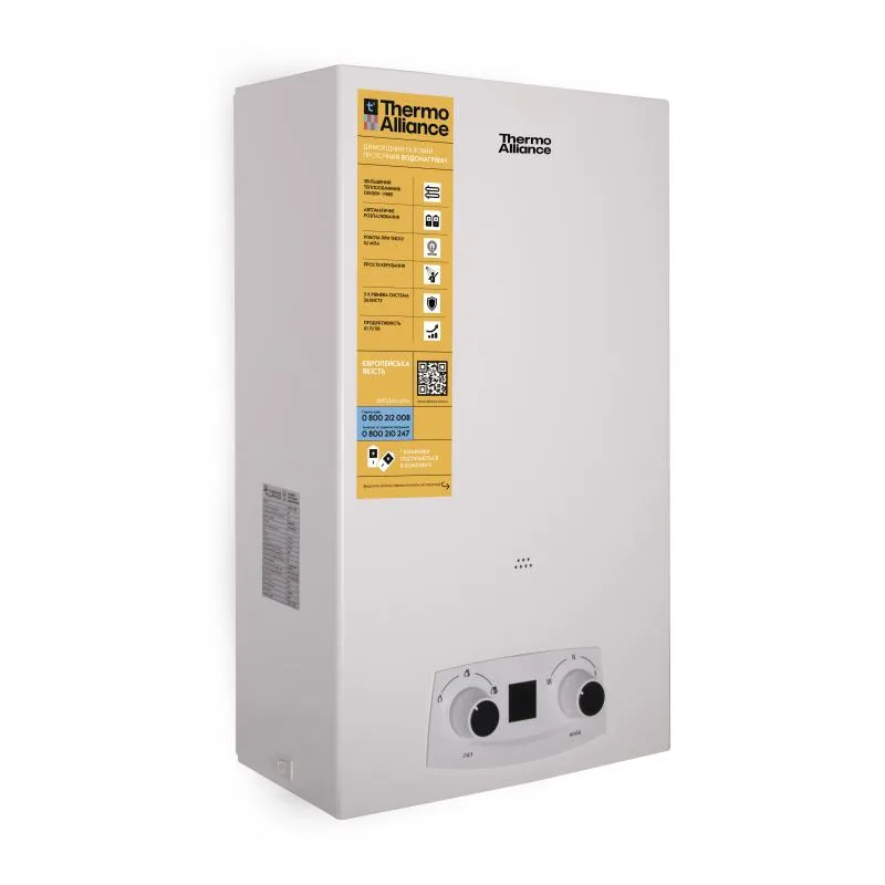 Газова колонка Thermo Alliance JSD20-10QB 10 л димохідна 18 кВт 335х230х602 мм