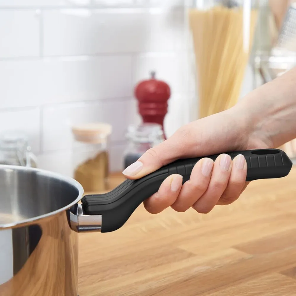 Набір кухонного посуду Tefal Delicious, 6 предметів, з нержавіючої сталі, бакеліту та скла.