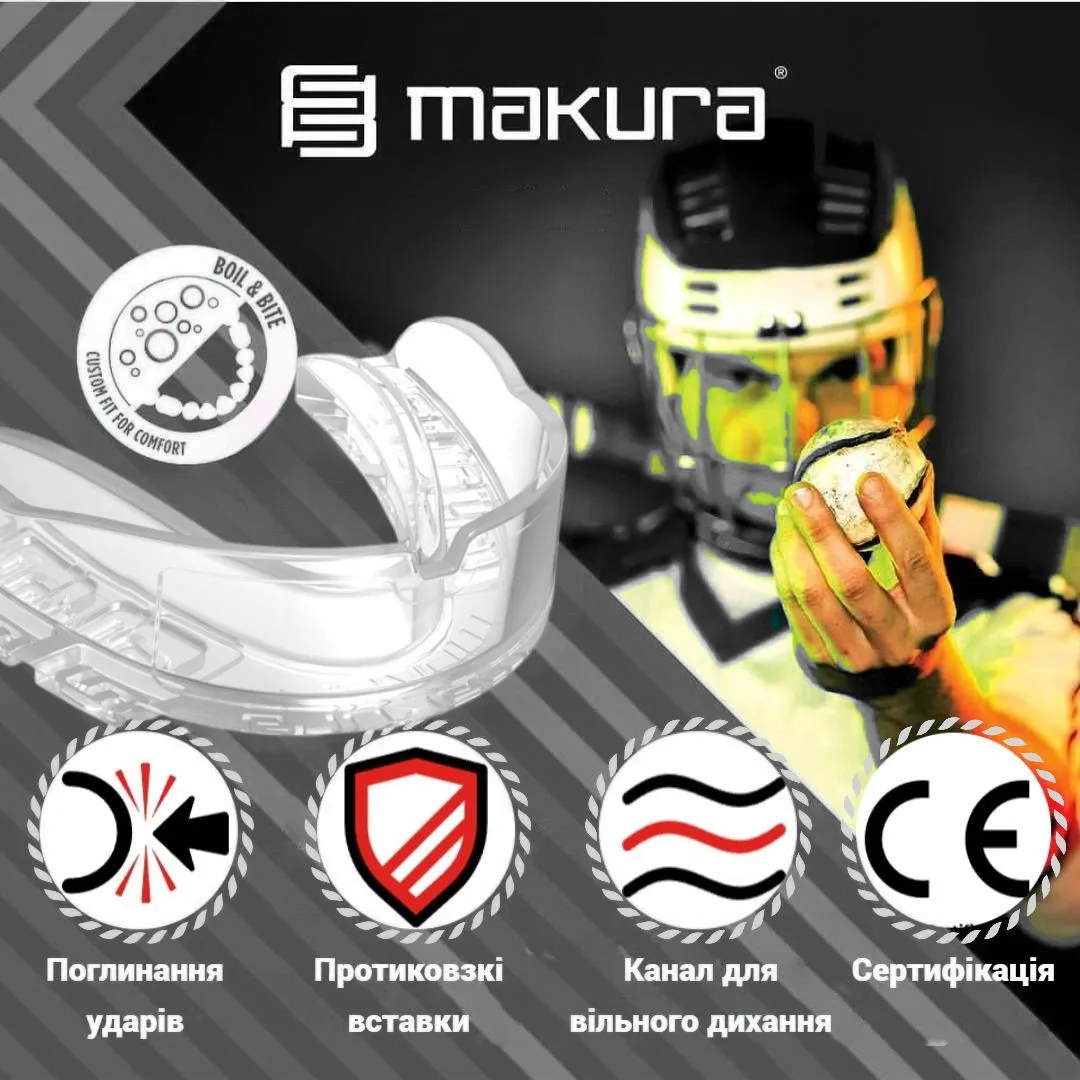 Капа MAKURA термопластик взрослая Clear