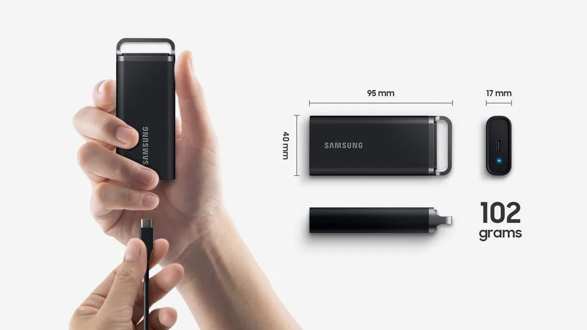 Портативний SSD Samsung 4TB USB 3.2 Gen 1 Type-C T5EVO