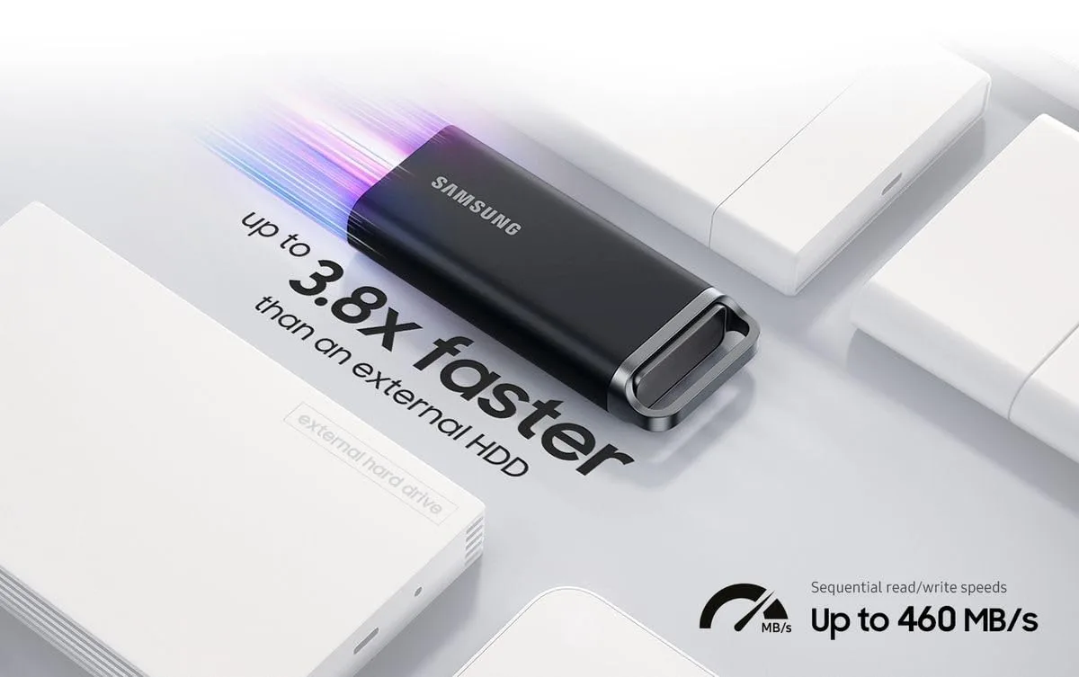 Портативний SSD Samsung 4TB USB 3.2 Gen 1 Type-C T5EVO