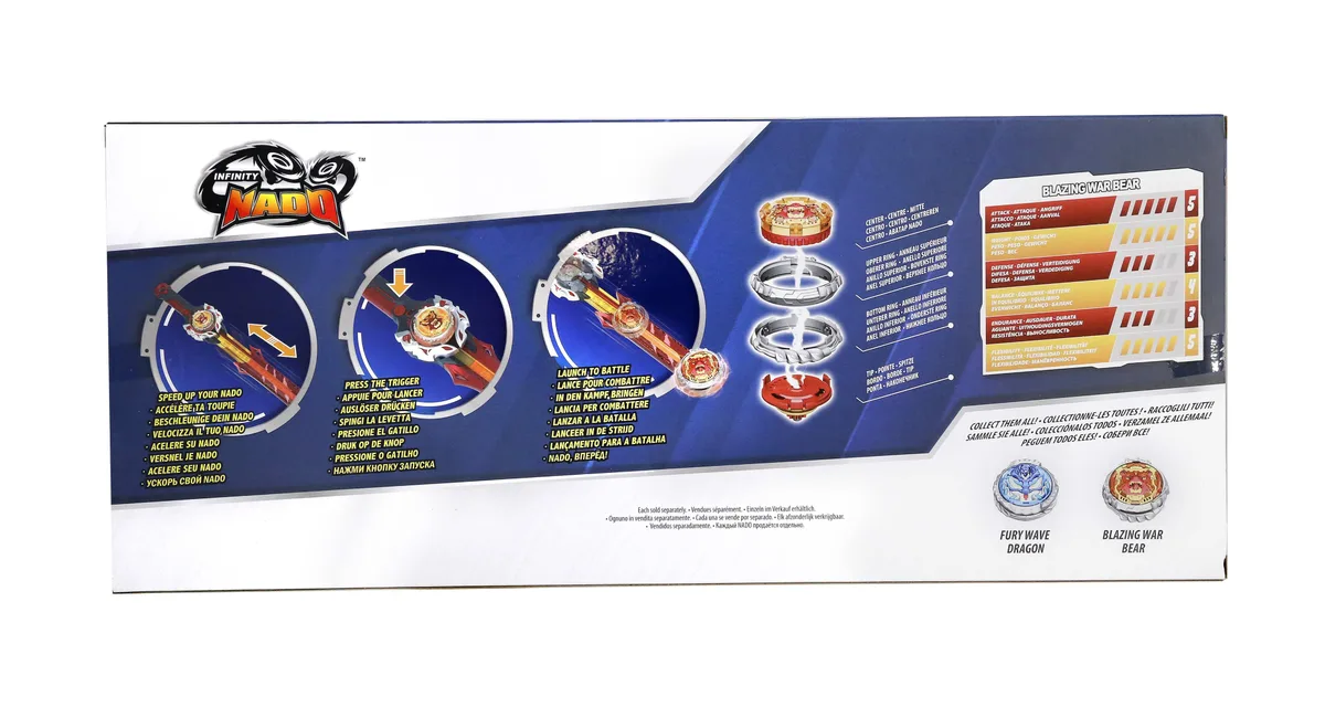Волчок Infinity Nado VI Proskill Pack Горящий Боевой Медведь (Blazing War Bear)