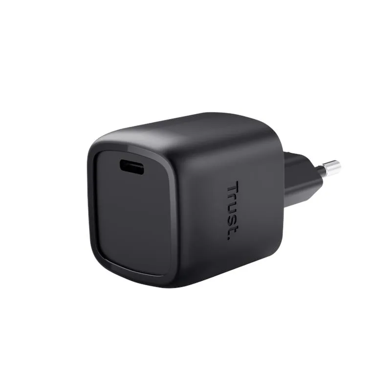 Зарядний пристрій мережевий Trust Maxo 30Вт, GaN, USB-C, PD/PPS, чорний