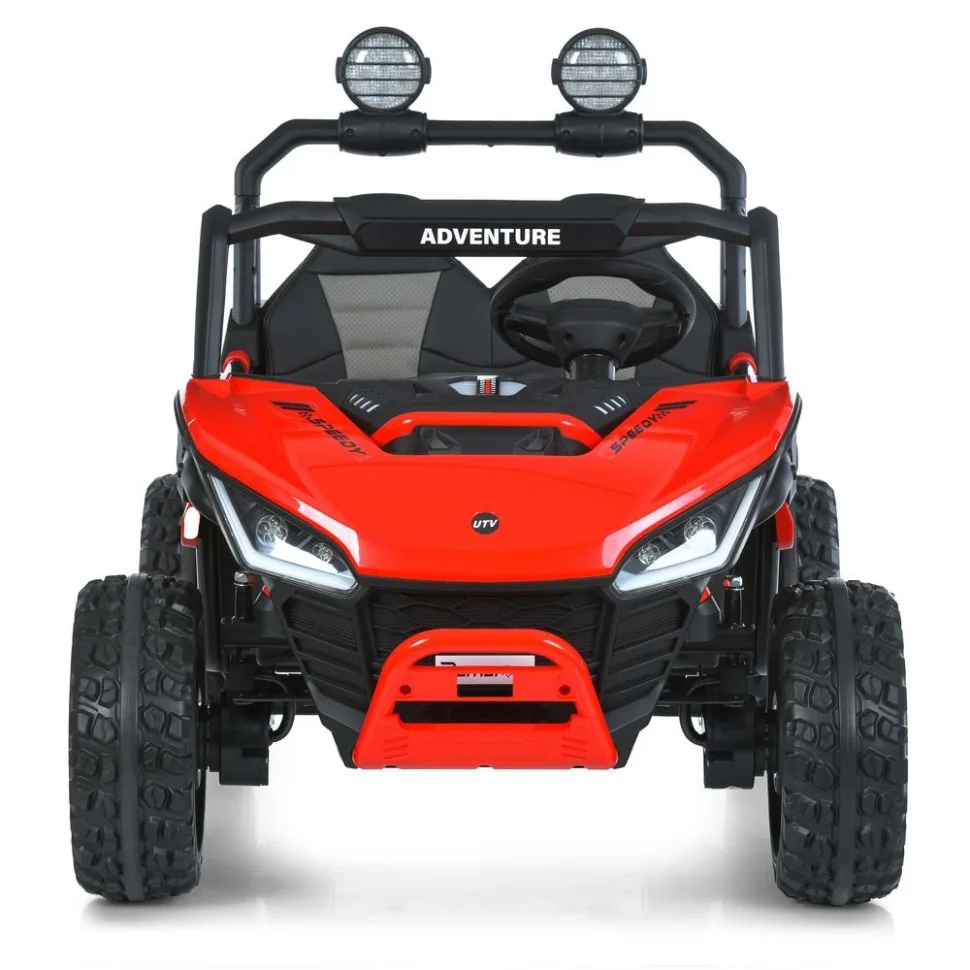 Дитячий електромобіль Bambi Racer джип екокожа 122х80х83 см Чорний