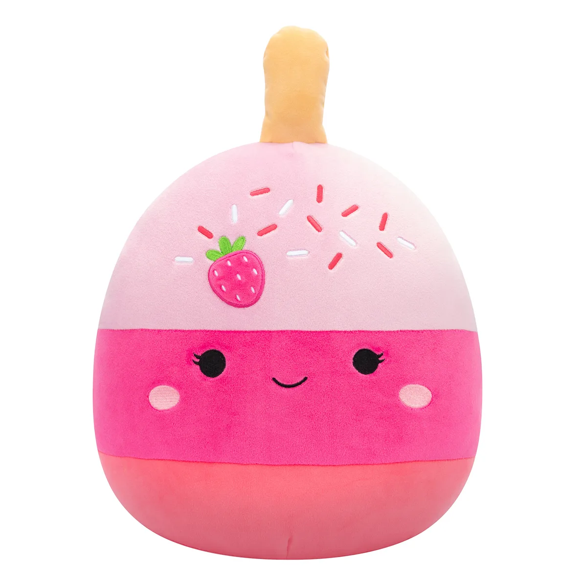 М'яка іграшка Squishmallows Полуничний кейк-поп поліестер 30 см