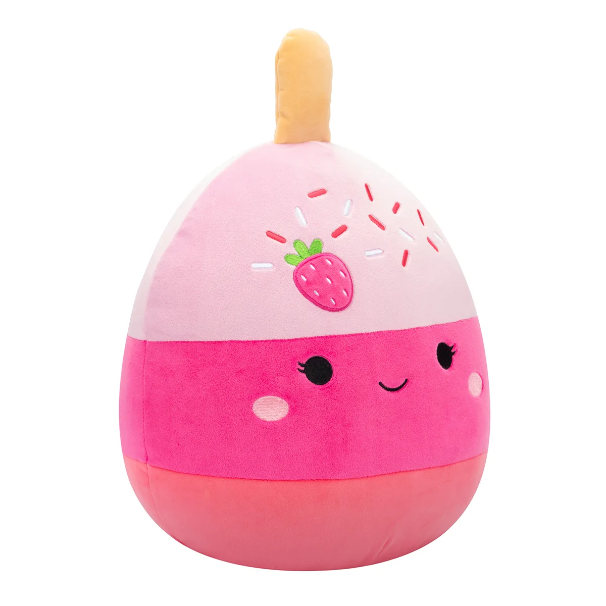 М'яка іграшка Squishmallows Полуничний кейк-поп поліестер 30 см