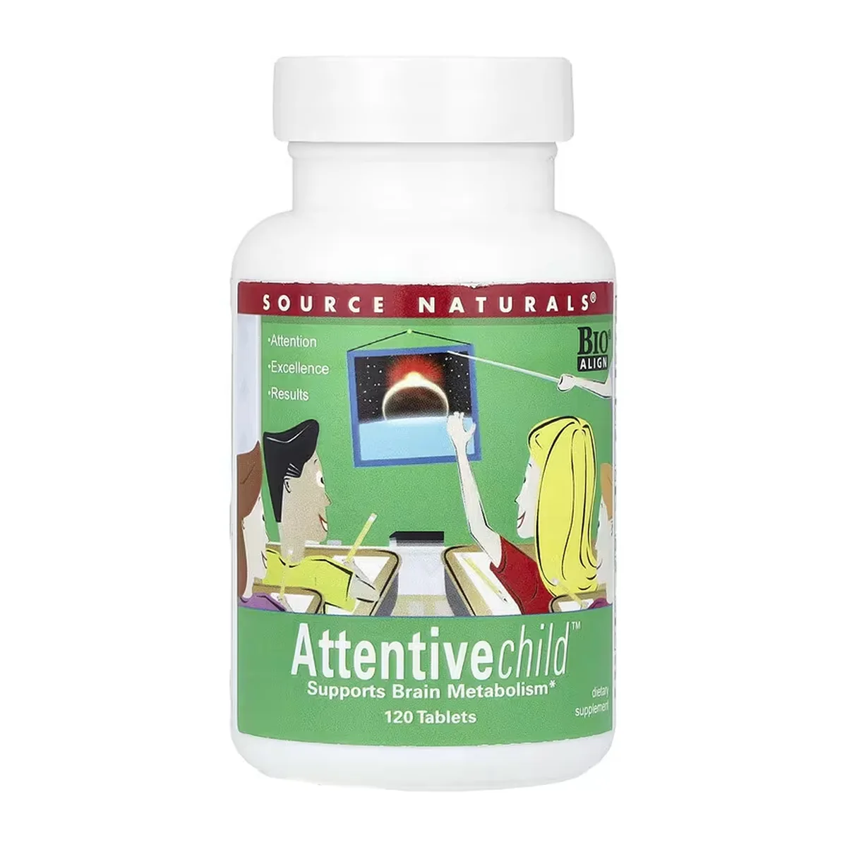 Source Naturals Attentive Child Харчова добавка 120 табл