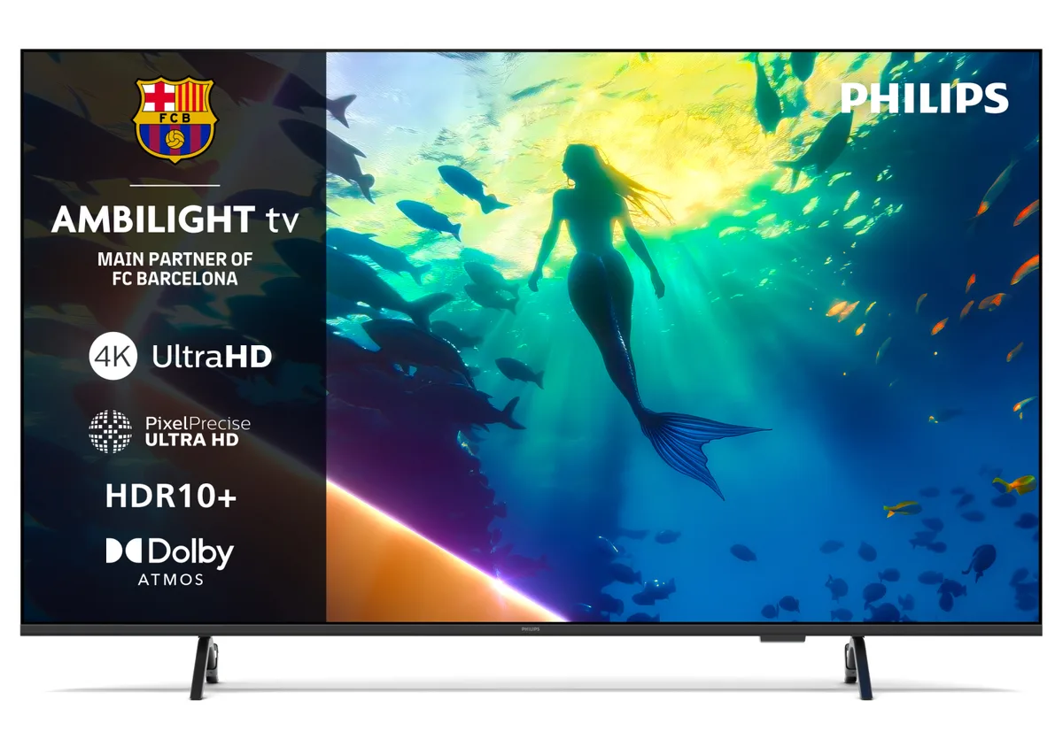 LED-телевізор Philips QLED 50 дюймів Чорний 4K UHD