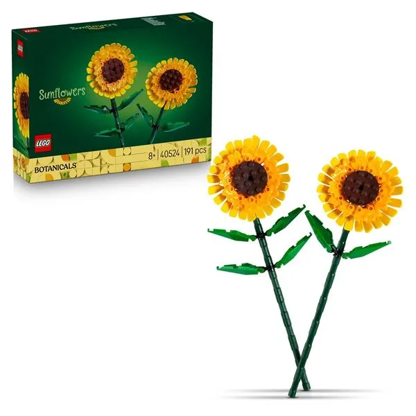 Конструктор LEGO Соняшники 191 деталь пластик 25 см жовті