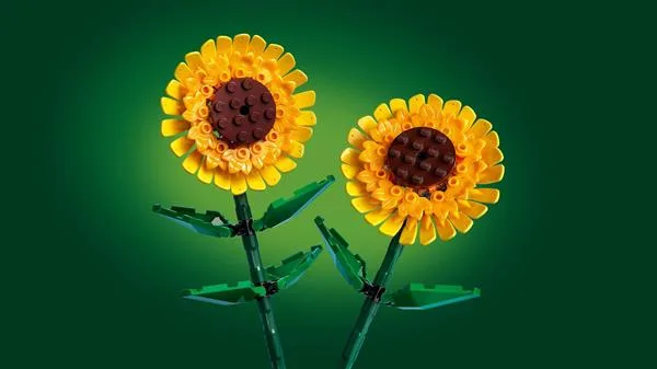 Конструктор LEGO Соняшники 191 деталь пластик 25 см жовті