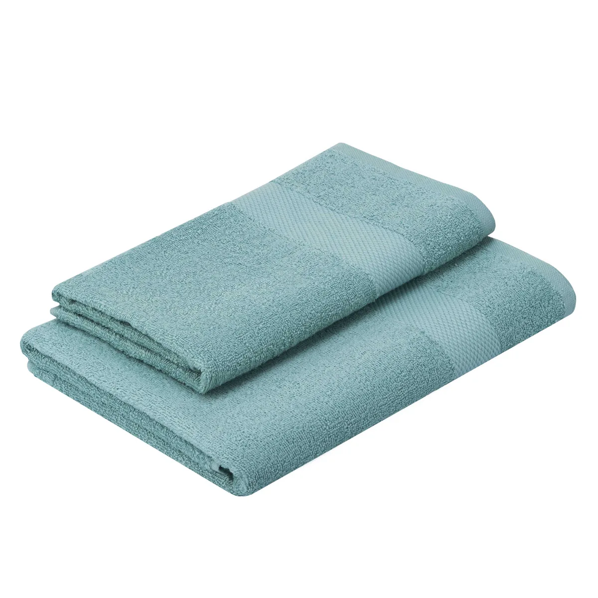 Набір махрових рушників ARDESTO Essence 50x90 см, 70x140 см, 2 шт, 100% бавовна, аква.