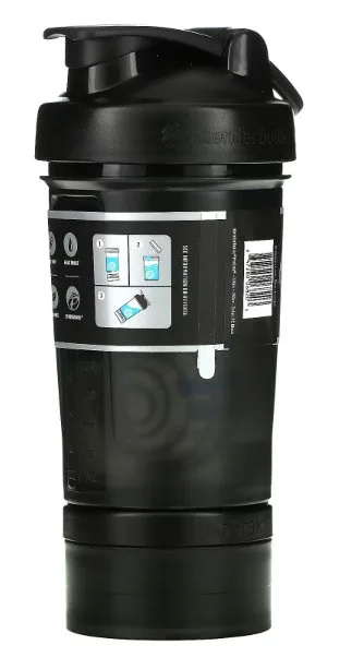 Шейкер BlenderBottle Tritan 650ml Чорний з 2 контейнерами