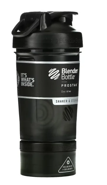Шейкер BlenderBottle Tritan 650ml Чорний з 2 контейнерами