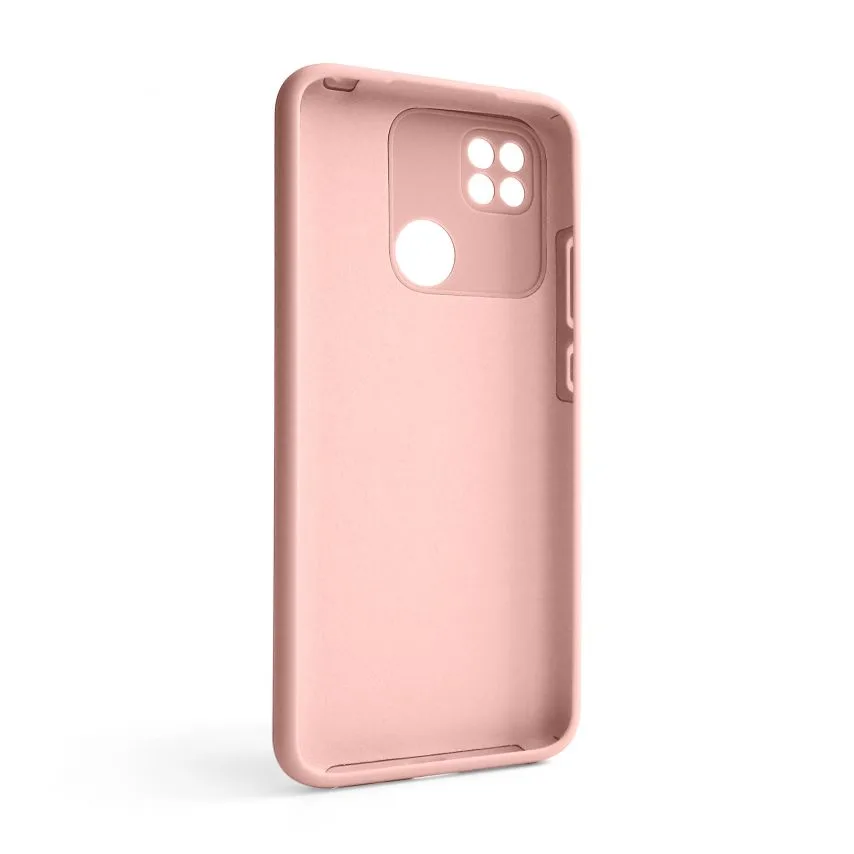 Чохол силіконовий для смартфона 10A 9C  закритий низ рожевий