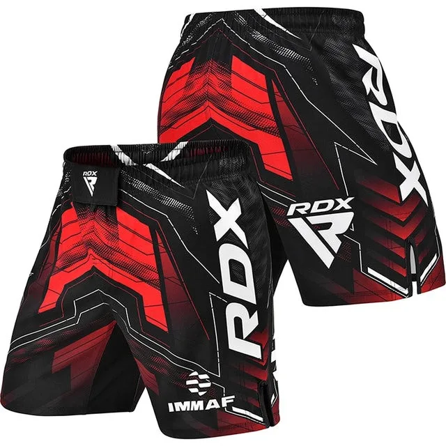 Шорты для MMA RDX полиэстер M красные, одобрены IMMAF.