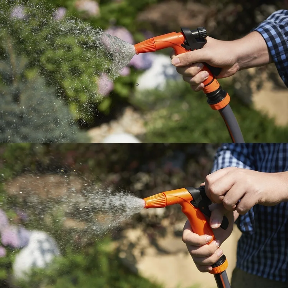 Ручний зрошувач SEQUOIA SWSKIT2, пістолетний, пластиковий, з цинковими елементами, 2 режими налаштування тиску води, комплект з 2
