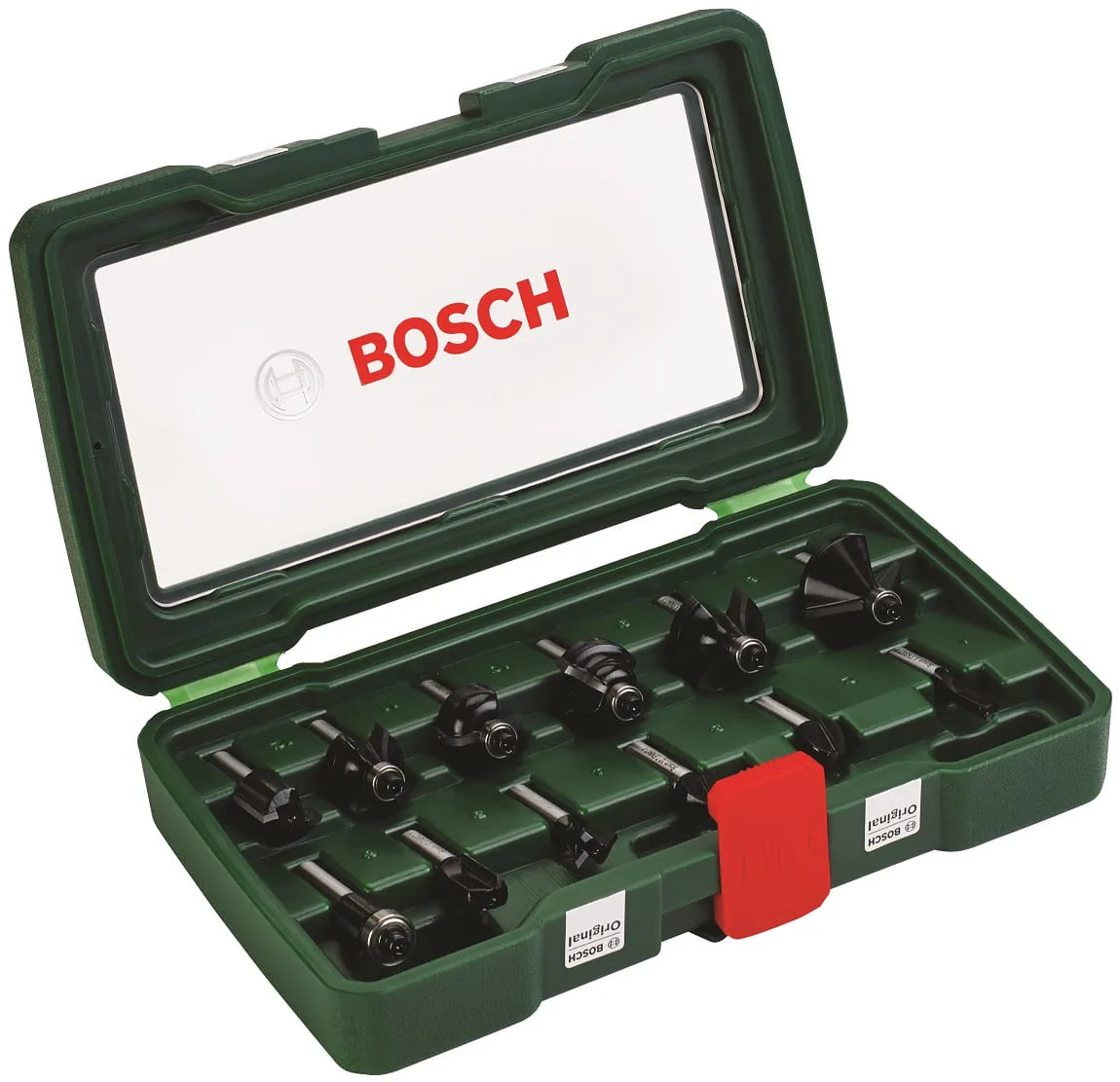 Набір дерев'яних фрез Bosch Professional Expert для обробки дерева, 8 мм, 12 шт.
