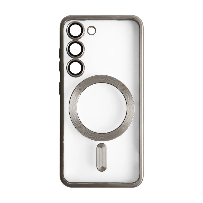 Чохол MagSafe для смартфона пластик силікон сірий матовий