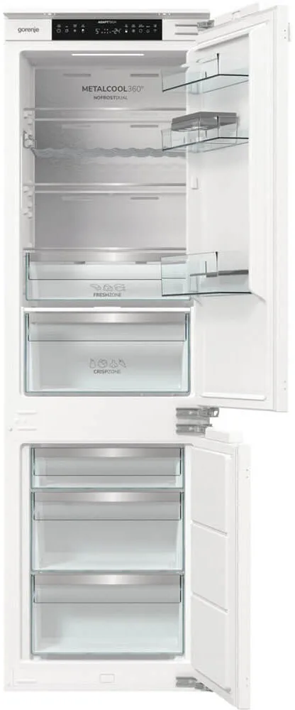 Холодильник Gorenje вбудований 177х69х55 см 244 л Білий A+ No Frost Wi-Fi