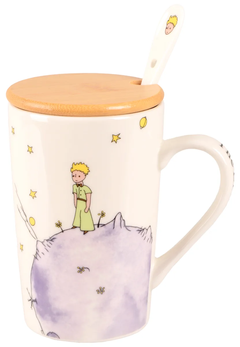 Чашка LED порцелянова 360 мл біла з малюнком Little Prince