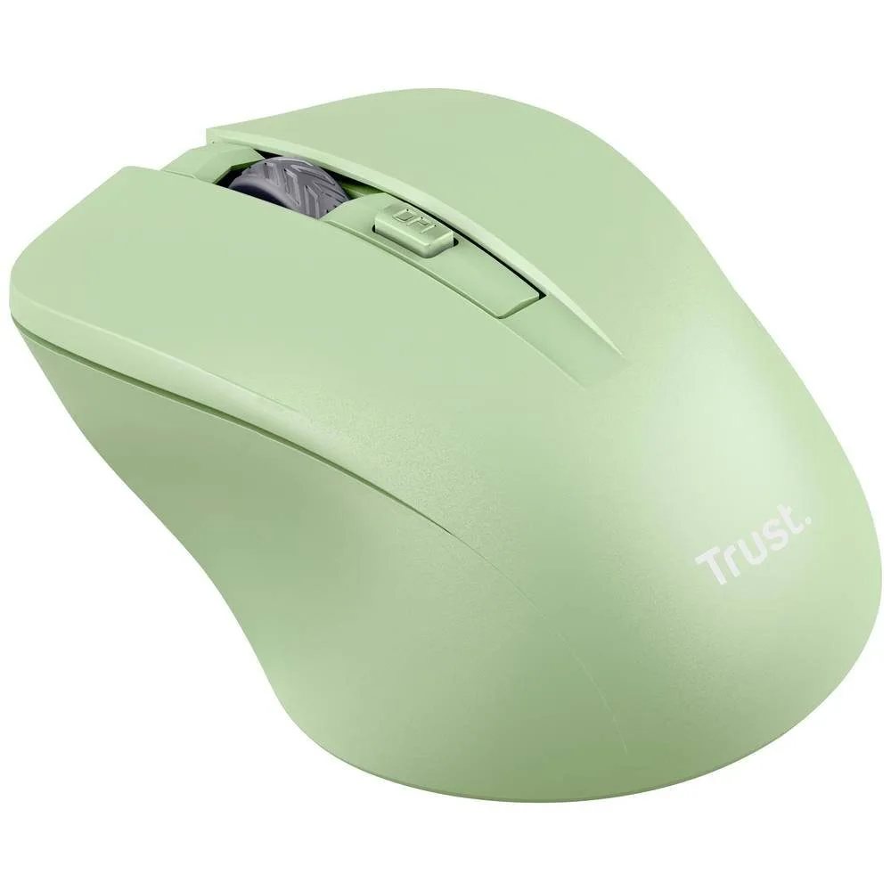 Миша Trust Mydo Silent, WL, зелёный.