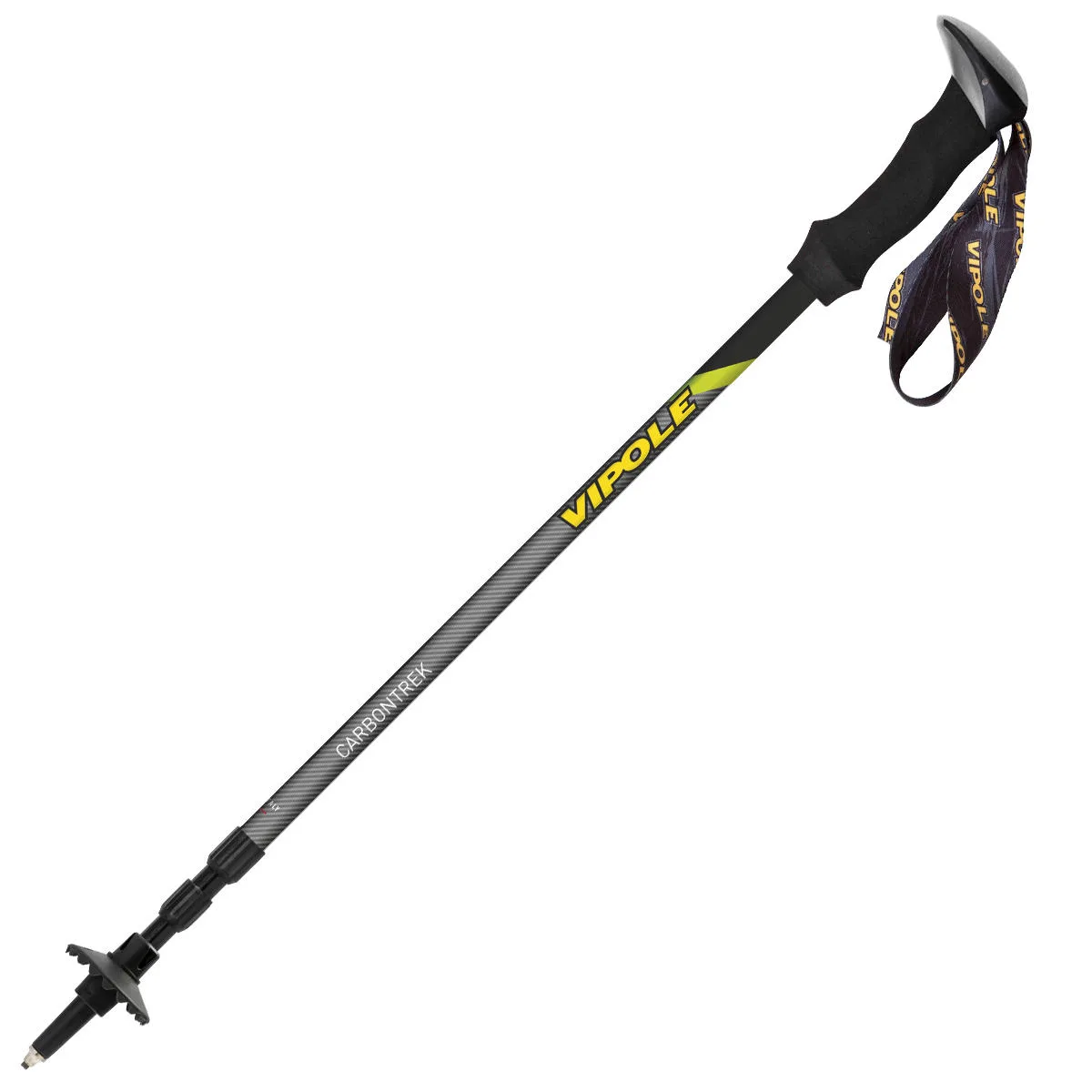 Палиці трекінгові Vipole карбон 135 см світло-сірі