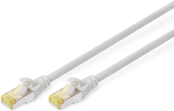 Патч-корд DIGITUS CAT 6a S-FTP, 7м, AWG 26/7, Cu, LSZH, сірий