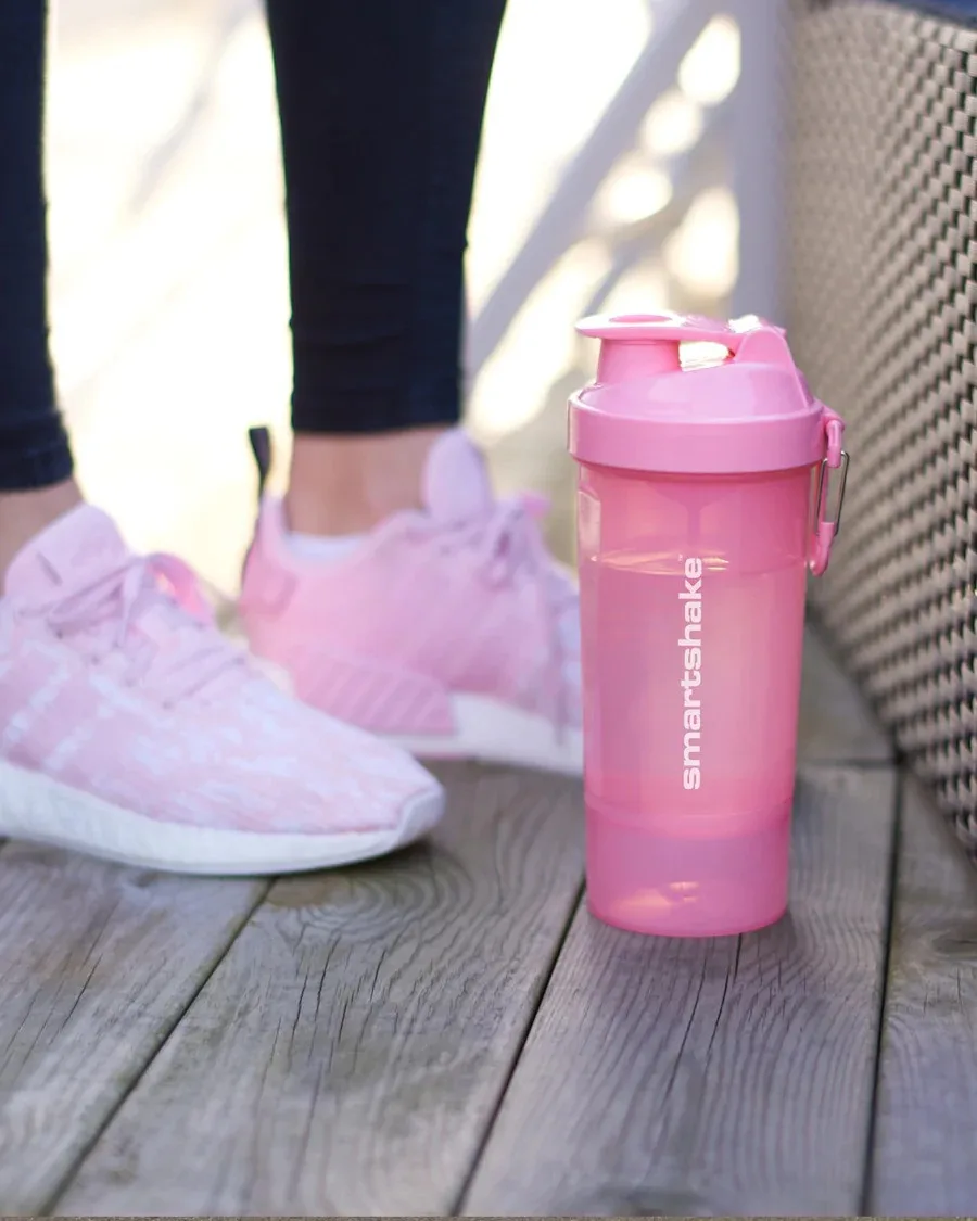 Шейкер спортивний SmartShake пластик 800 мл Рожевий