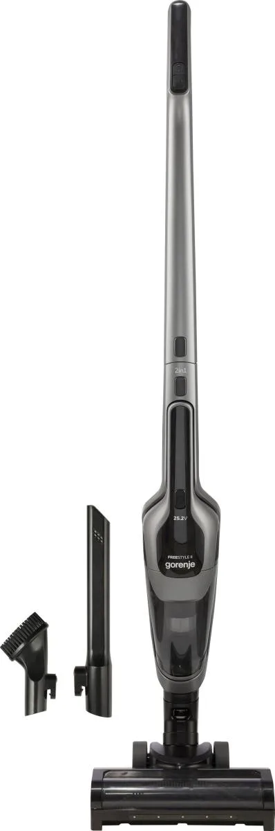 Беспроводной пылесос Gorenje, 165 Вт, контейнер 06 л, автономная работа до 60 мин, HEPA-фильтр, 2 в 1, подсветка, индикатор