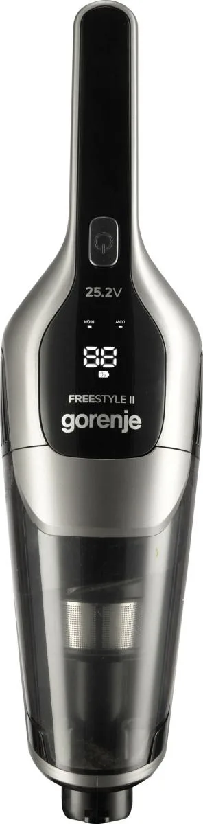 Беспроводной пылесос Gorenje, 165 Вт, контейнер 06 л, автономная работа до 60 мин, HEPA-фильтр, 2 в 1, подсветка, индикатор