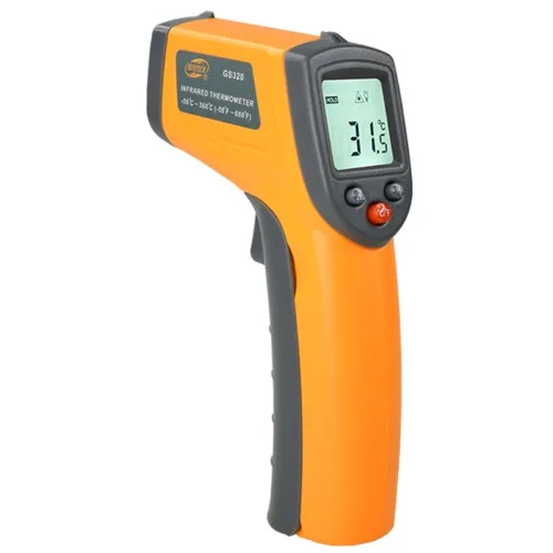 Пірометр BENETECH GM320 інфрачервоний -50-400°C 12:1 пило- та вологозахищений