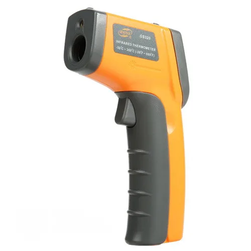 Пірометр BENETECH GM320 інфрачервоний -50-400°C 12:1 пило- та вологозахищений