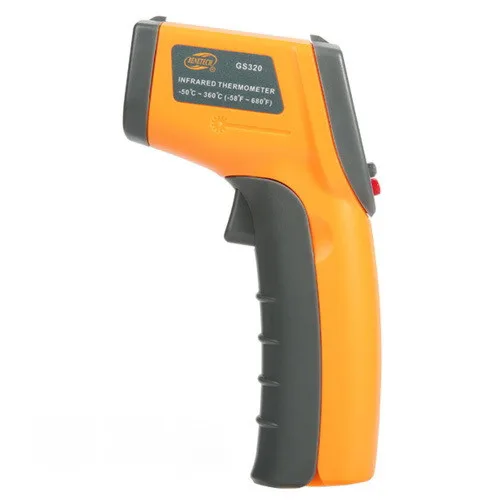 Пірометр BENETECH GM320 інфрачервоний -50-400°C 12:1 пило- та вологозахищений