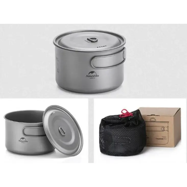 Каструля титановая 1300 мл Naturehike 13,8х9 см