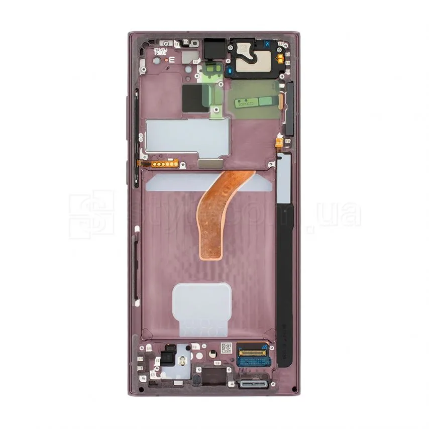 Дисплей Samsung Service Original LCD 6,8 дюймів бордовий з тачскріном і рамкою