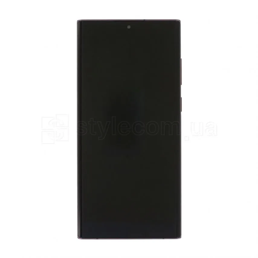 Дисплей Samsung Service Original LCD 6,8 дюймів бордовий з тачскріном і рамкою
