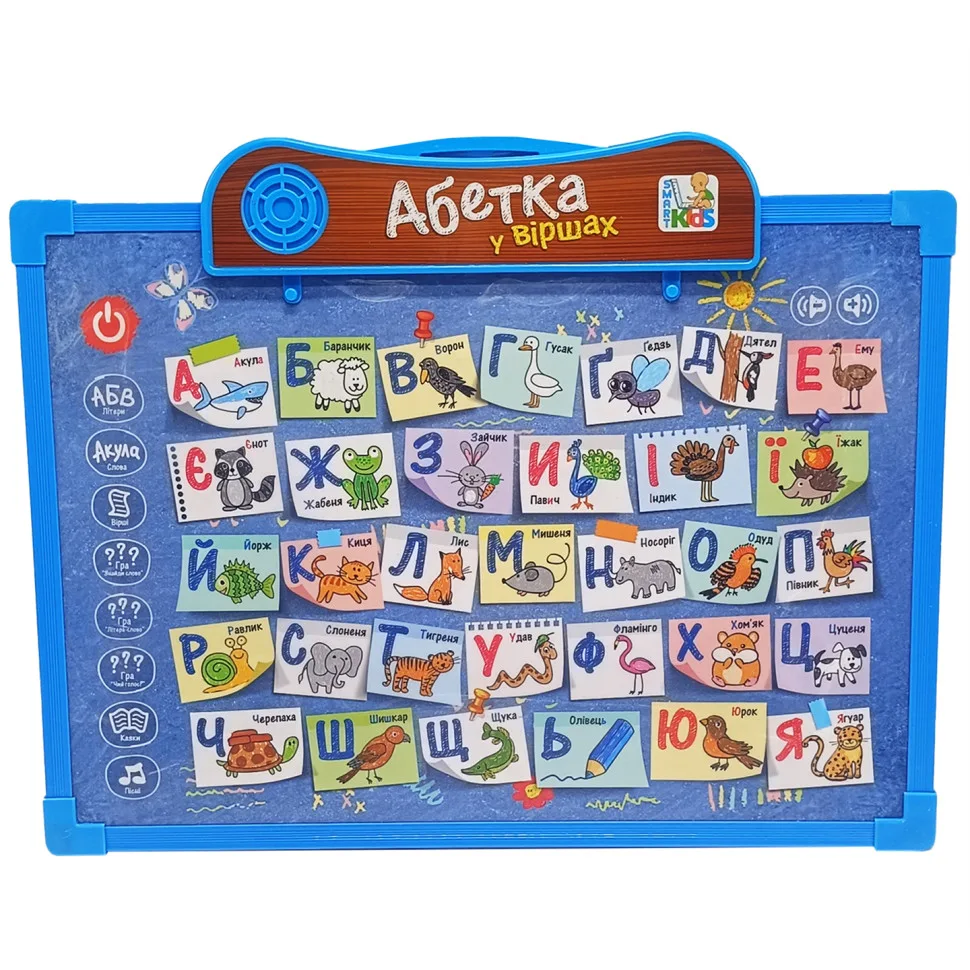 Інтерактивна дошка Limo Toy 2 в 1 пластик 35х28 см синя