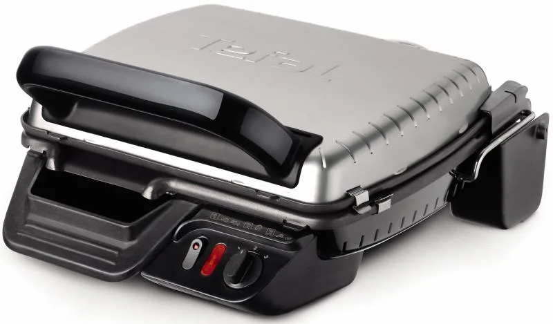 Гриль Tefal прижимной Ultracompact 2000Вт, 3 температурных режима, съемные пластины, раскрытие на 180°, металлический корпус
