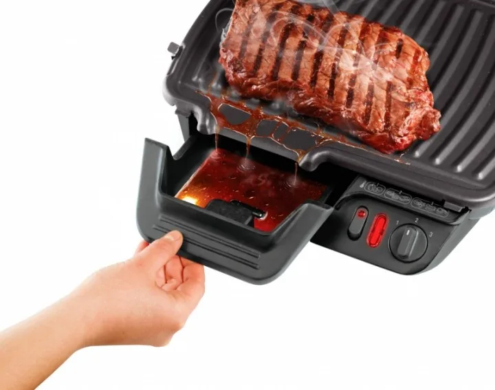 Гриль Tefal прижимной Ultracompact 2000Вт, 3 температурных режима, съемные пластины, раскрытие на 180°, металлический корпус