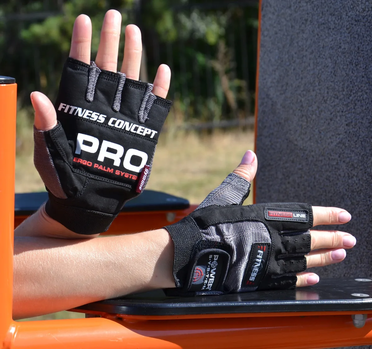 Рукавички Active Point штучна шкіра XS сірі чорні