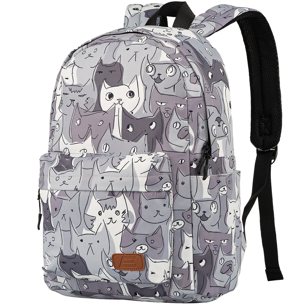Рюкзак 2E, TeensPack Cats, серый