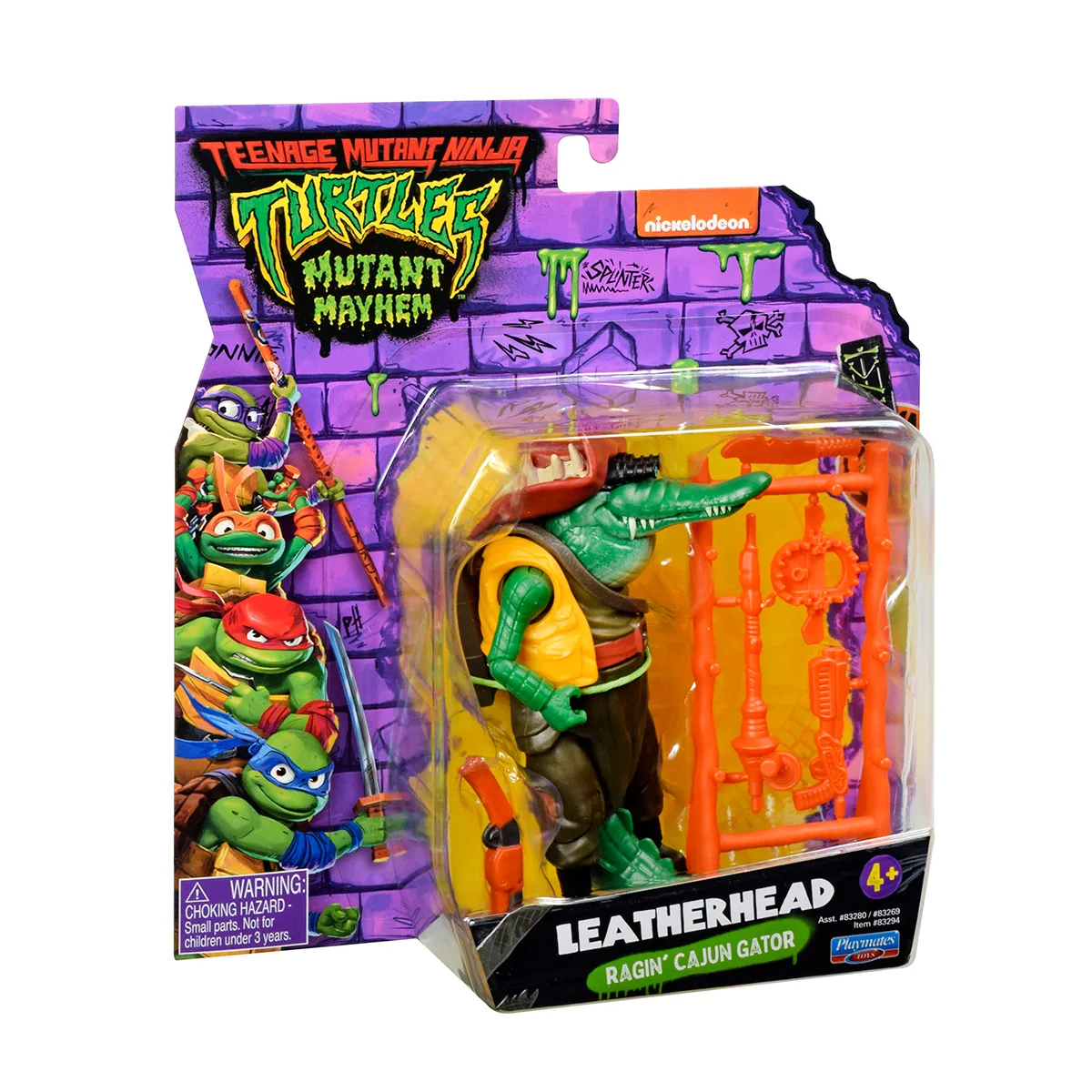Ігрова фігурка TMNT Лезерхед полімер 11,5 см зелена