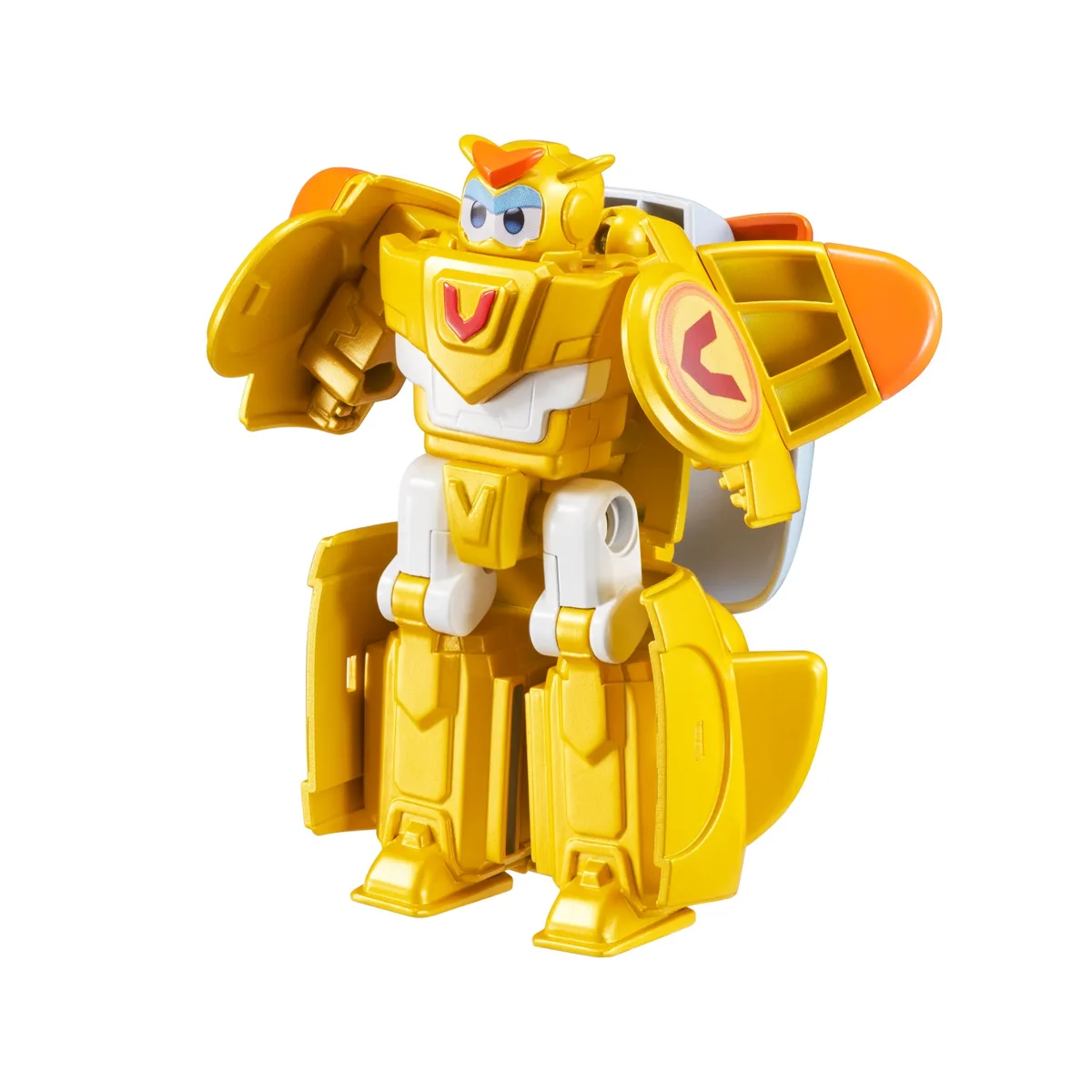 Игровая фигурка-трансформер Super Wings Золотой Мальчик любимец (Golden Boy pet)