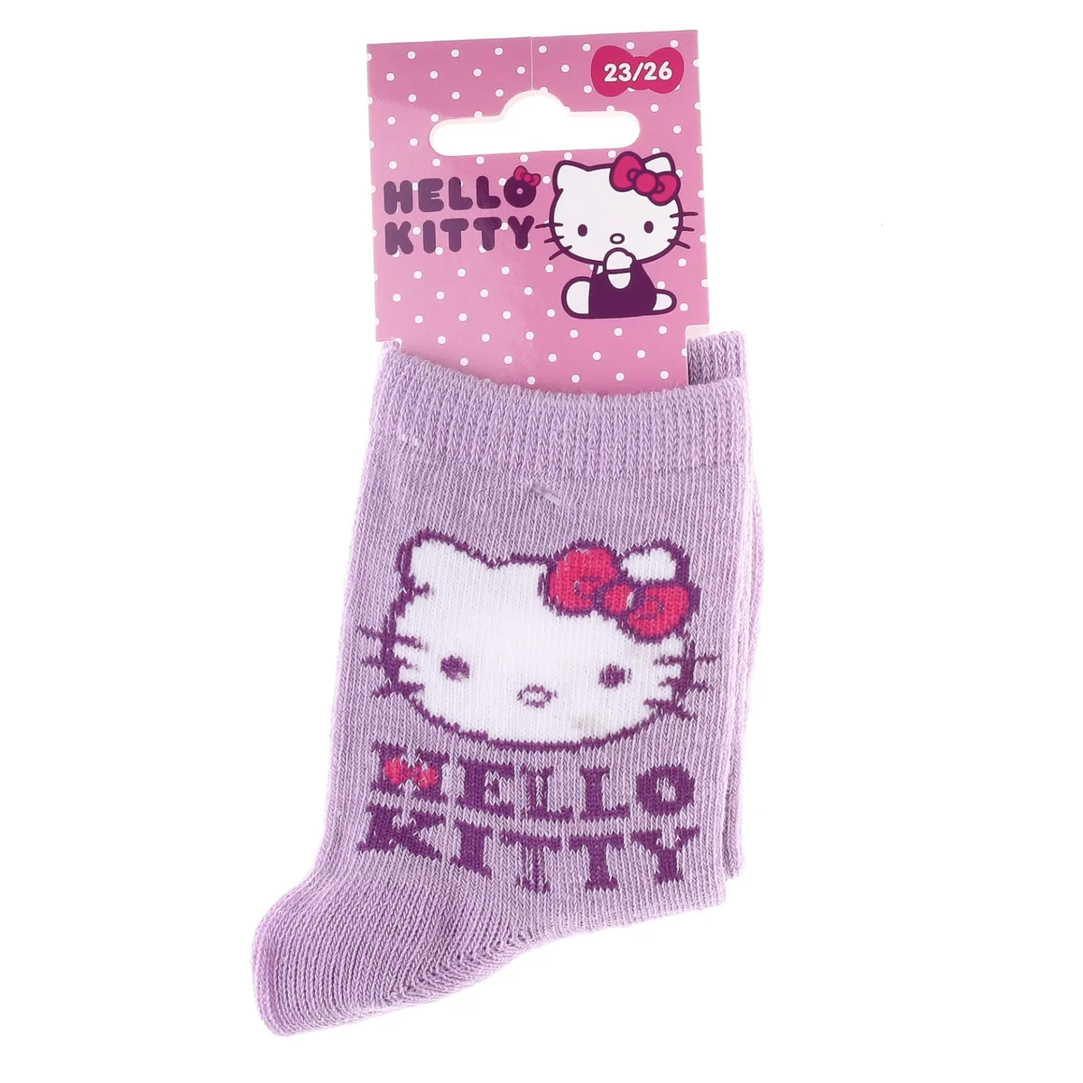 Шкарпетки HELLO KITTY бавовна 23-26 рожеві