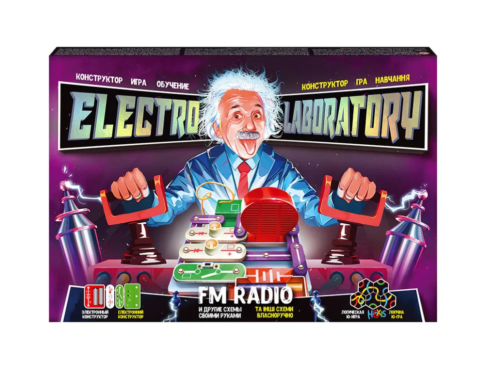 Електронний конструктор Danko Toys пластик для збору радіо та схем від 6 років